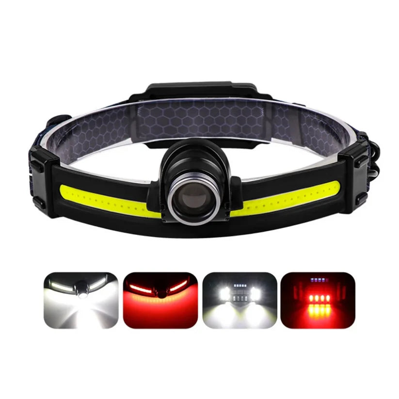 Lampe frontale LED à capteur